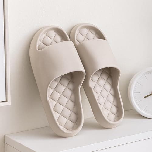 Sandals for Womens Mens Slippers Sandals,EVA Anti-Slip Indoor & Outdoor Adult Slippers Open Toe Spa Bath Pool Beach Gym House Casual Shower Shoes — view 2