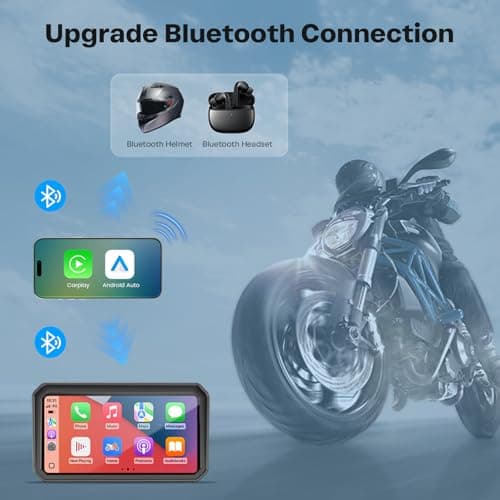 WonVon 6.25 Inch Wireless Motorcycle Carplay GPS Navigation System — view 4