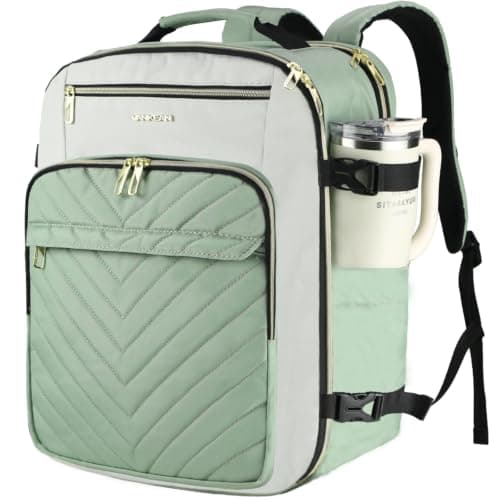VANKEAN 40L Laptop Backpack Women Large Capacity College Travel GREEN