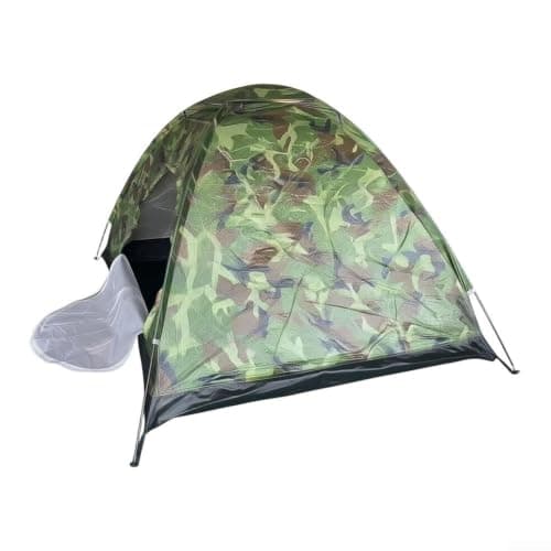 QuivyLivy Camo Backpacking Tent for 2 Person, Military- Style Shelter, — view 2