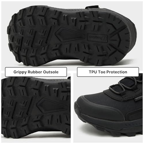 Berghaus Kids’ Galactic Low Walking Shoe with High Traction Sole, Waterproof, Breathable, Lightweight (Black, UK Footwear Size System, Big Kid, Numeric, Medium, 5) — view 4