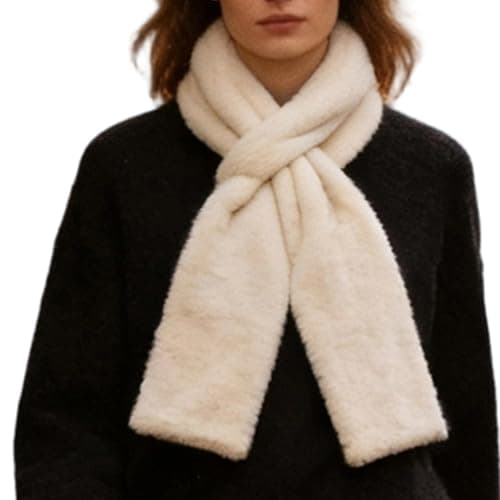 Short Scarf Pull Through Neck Wrap with Zipper Pocket — view 5