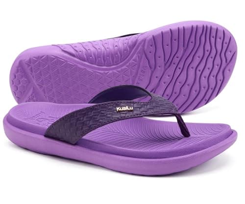 KuaiLu Flip Flops For Women Arch Support Yoga Mat Cushioned Thong Sandals — view 3