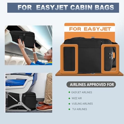 Lossga Easyjet Cabin Bags 45x36x20 Underseat Carry-ons Travel Backpack — view 2