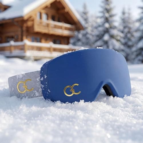 GogglesCover Ski Goggles Protective Cover, Portable Goggle Cover Navy — view 5