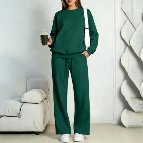 Smart Casual Outfits for Women Tracksuits Sets Pullover Jogging Bottoms — view 2