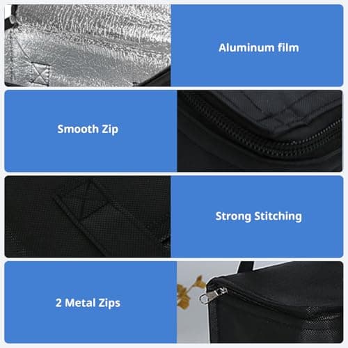 Small Cooler Bag, Cooler Bag Small, Ice Box For Food Travel, Compact 21 x 17 x 14 cm Portable Travel Cool Bag For Office Meals And Outdoor Activities — view 3