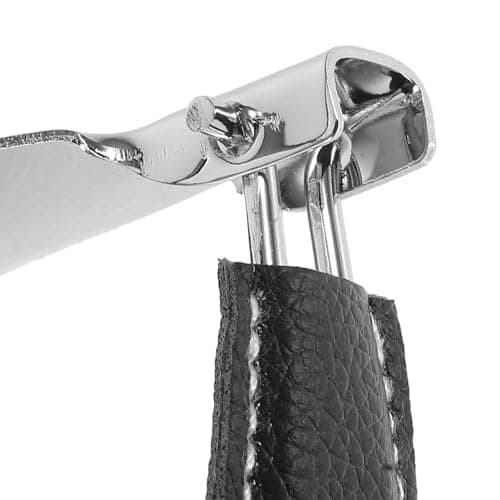 SHINEOFI Foldable Shoe Horn with PU Cover Stainless Steel Portable for Men — view 3