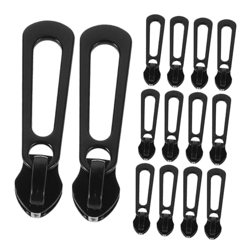 Angoily 40pcs Metal Zipper Pulls Heavy Duty for Coats Jackets Tents DIY Repair Kit Instant Fixing Tools Luggage Backpacks