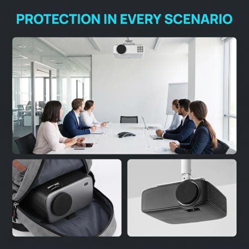 Zerodeko 4pcs Universal Projector Lens Cap - Silicone Protective Lens Lid - Ø63.5mm Projector Equipment Dust Cover - Waterproof Front Guard for Home Cinema — view 6