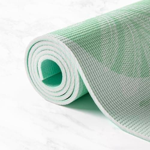 MYGA Yoga Starter Set - 6mm Non-Slip Yoga Mat, Yoga Block and Strap - Starter Kit for Beginners in Pilates, Exercise and Fitness - Choice of Design (Sage Palm) — view 5