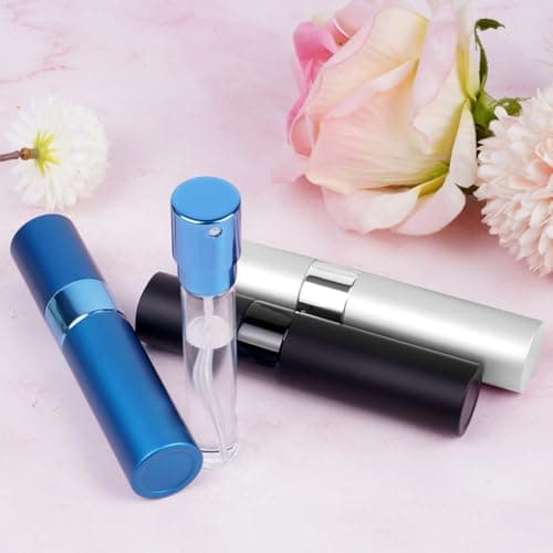 ACWOO Perfume Atomiser Bottles, 3Pcs 10ml Refillable Travel Spray Bottles, Portable Mini Refillable Empty Perfume Bottle, Empty Spray Bottle for Travel, Vacation — view 3
