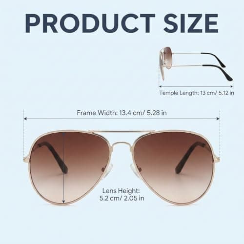 Snugcore 2Pcs Pilot Style Sunglasses for Men and Women, Classic Metal Frame Sun Glasses, UV Protection Sunglasses for Driving Outdoor Sports Travel and Daily Wear — view 2