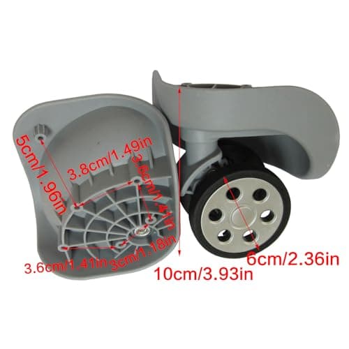 Jazuaiao 1 Pair A191 Replacement Luggage Repair Accessories Luggage Wheel for Travel Suitcase Replacement Kit — view 4