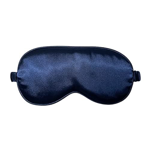 WESTEND CHOICE Sleep Mask 2 Pack Soft Satin Silk Eye Mask for Men Women Eye Blindfold for Travel Light Blocking Night Sleep Mask Comfortable Blackout Sleeping Mask (Navy) — view 5