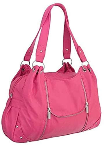 Rachel Fushia Eye Catch Faux Leather Handbag | Handmade, Twin Handled Ladies Shoulder Purse | Fashionable & Affordable Travel Purse