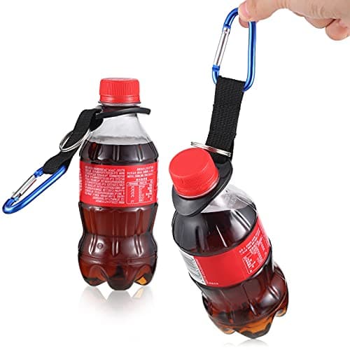 Mimorou 7 Pack Water Bottle Holder Clips, Silicone Bottle Ring Carrier with — view 4