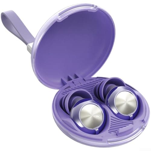Travel Earplugs for Flying Concerts Loud Events Protection(Purple)