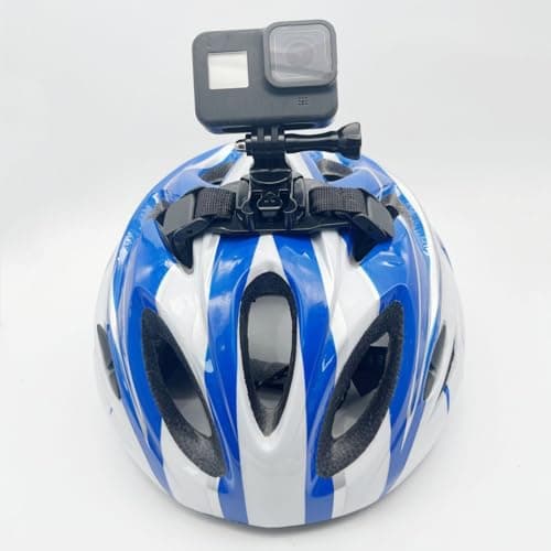Universals Helmet Mount Straps for Action Cameras Adjustable Length Fit Vented Helmets for Cycling Skiing Skydiving Adventure Vented Helmet — view 3