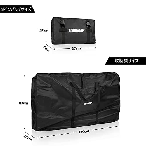 Rhinowalk Folding Bike Carry Bag 26 Inch Thick Bicycle Transport Storage Case Bike Travel Bag for Air Travel,Transport,Shipping Professional Cycling Accessories — view 6