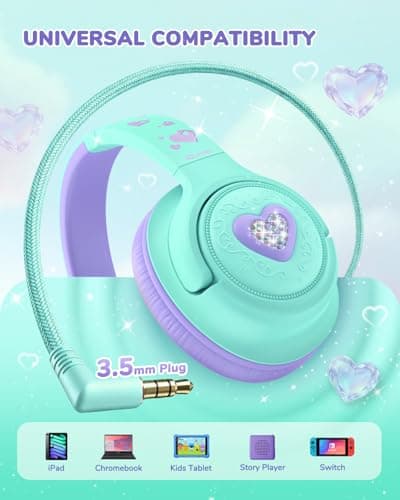iClever Kids Headphones Wired 3.5mm, Boys Girls Headphones for Kids — view 4