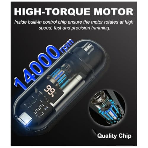 Juinrinet Nose Hair Trimmer Portable Size for Travel — view 3