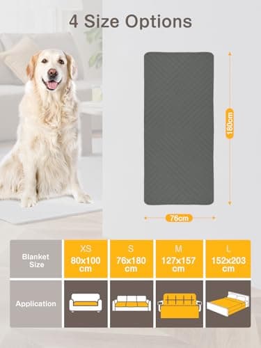 HezzLuv Waterproof Dog Blanket, Soft Sofa Cover Pet Blankets Anti-Slip Mat — view 2