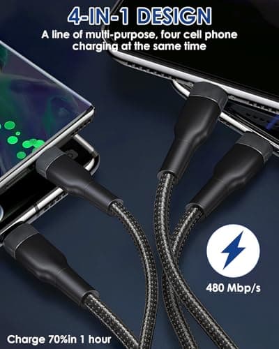 USB C Splitter Multi Charger Cable USB A/C to USB C 3.1A Fast Charging — view 4