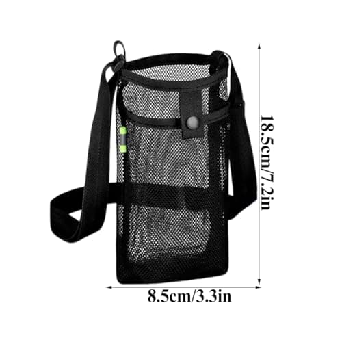 Ainvhh 4 PCS Water Bottle Holder Mesh Water Bottle Pouch Sleeve with Adjustable Shoulder Strap Portable Waters Bottles Sleeve Shoulder Bottle Holder for Outdoor Camping Hiking Gym Walking Sports — view 2