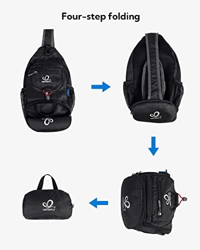 Waterfly Packable Small Crossbody Sling Backpack Foldable Chest Bag — view 6