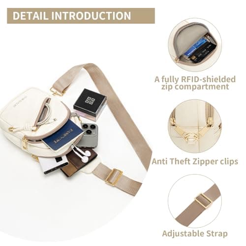 OSOCE Crossbody Bag for Women RFID Blocking Anti-theft Sling Shoulder Bag — view 6