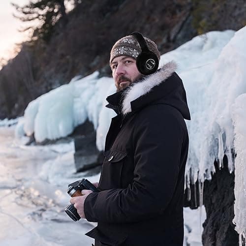 Theaque Wireless Earmuffs, Headphones Warmer Ear Muffs,Wireless Headphones Earmuffs Built-in HD Speakers And Microphone Foldable Suitable For Men, Women Outdoor Sports And Travel — view 3