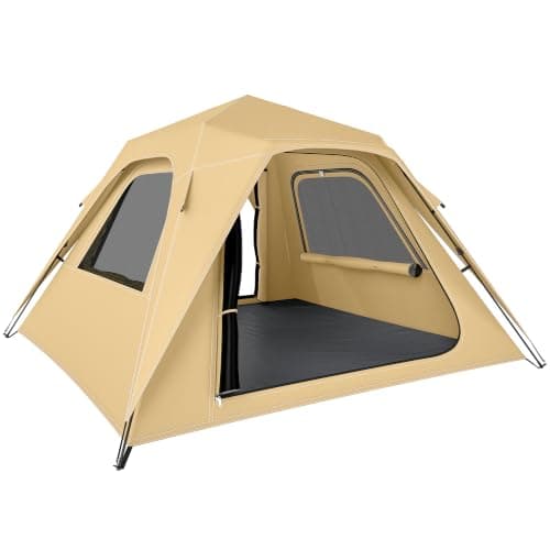 Outsunny Pop Up Tent Instant 3000mm Waterproof UPF50+ for 2-3 People Khaki