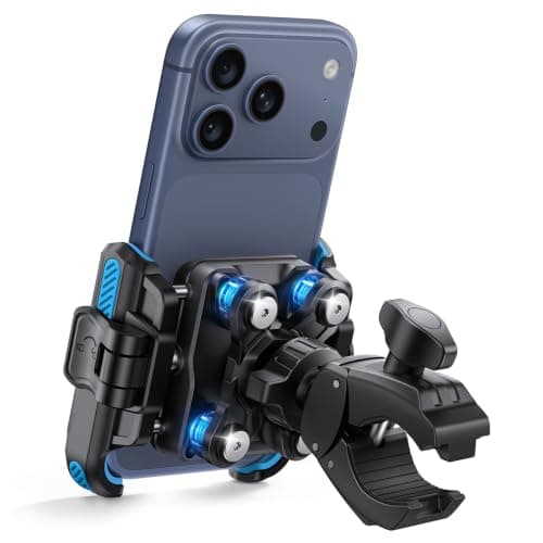Lamicall Motorbike Phone Holder, [Camera Friendly] Bike Phone Holder Blue