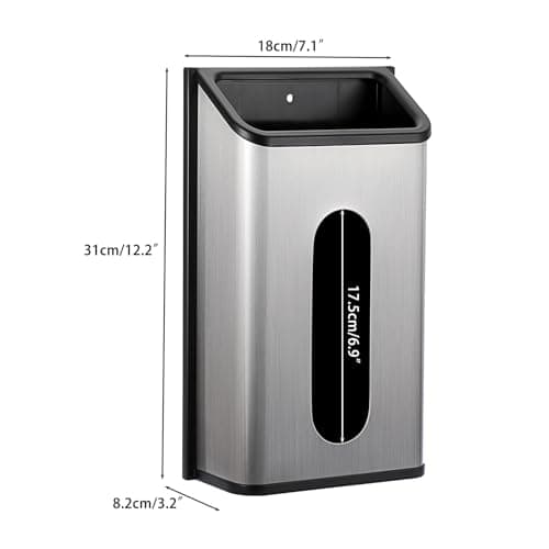 TOLIDA Stainless Steel Bag Saver Grocery Bag Dispenser, Silver — view 2