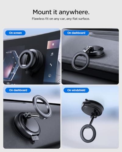 Spigen VacuumLock MagSafe Car Mount Magnetic Car Phone Holder — view 3