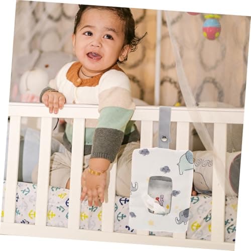 JOINPAYA Reusable Wipes Dispenser Pouch Large Capacity Polyester Cotton Travel Holder for Baby Wipes Easy-Carry for Cars and Offices — view 4