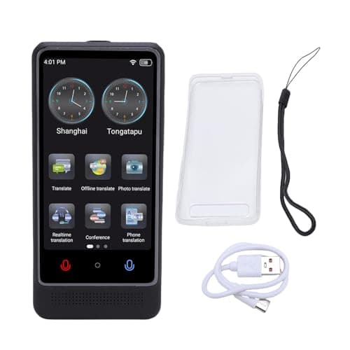 Tomantery Language Translation Device, 3.0 -inch Touch Cream AI Smart Voice Translator Real Time Wifi for the Meeting — view 5