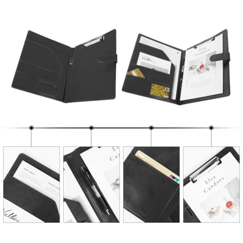 OFFCUP A4 Conference Folder, Leather Portfolio Folder, Portfolio Organiser — view 4