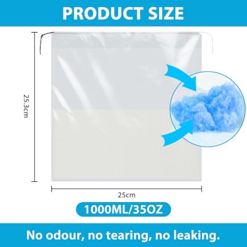 AOGOE Absorbent Sick Bags, 12 Pack Leak Resistant Vomit Bags, Turns Vomit into Gel, 1000ml Portable Sick Bag for Car Travel, Boat or Plane, No Mess Travel Sick Bags for Kids and Pregnancy, Zero Odour — view 2