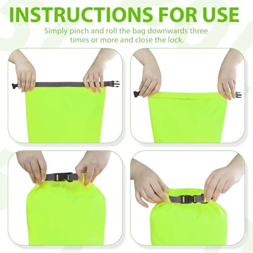 OBEISN 2Pcs 20L Dry Bags Waterproof Set, Lightweight Waterproof Dry Bags, Ultimate Dry Sack, Waterproof Bag, Rucksack Liner, Canoe Sack, Stuff Sacks for Kayaking Rafting Boating Hiking Camping Travel — view 4
