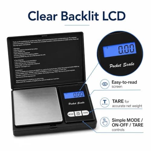 Mini Digital Scales 0.01g, 500g Pocket Micro Scales — view 4