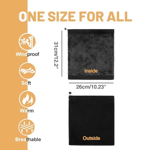 FEIKELUN Winter Snoods for Men Women Neck Warmer Fleece Ski Neck Gaiter — view 3