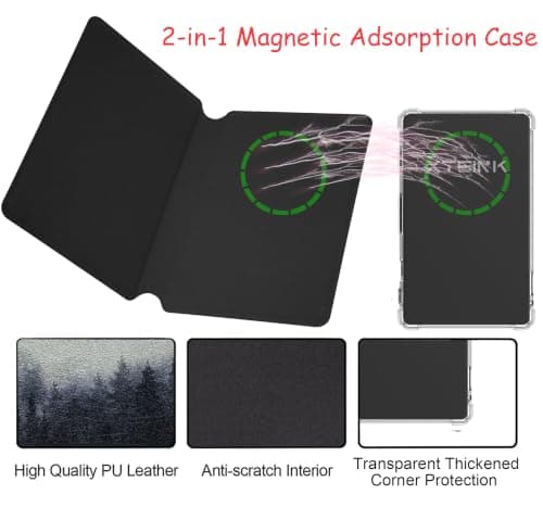 Case for XTEINK X3 3.7" Pocket E-Ink eBook Reader Cover (Misty Forest) — view 4
