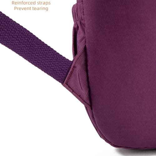 AOTIAN Mini Backpack for Women, Durable Nylon Small Daypack, Purple — view 6