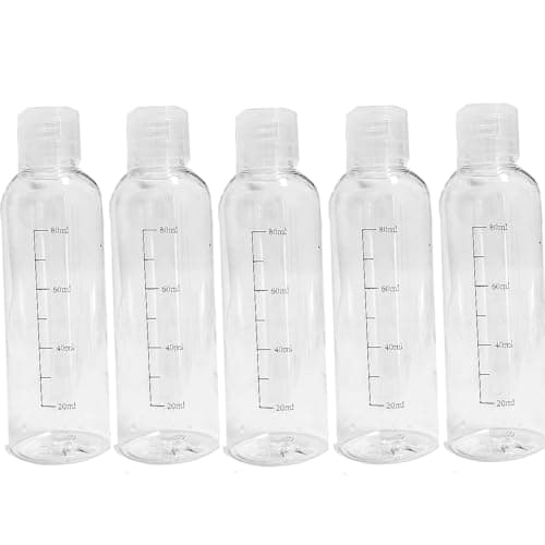 Travel bottles for toiletries 100ml - 5 PCS clear Squeeze bottle 3.4 oz Refillable Storage Bottles TSA Approved Leakproof Plastic Empty Travel Size Bottles Containers for Shampoo,Conditioner,Lotion — view 4