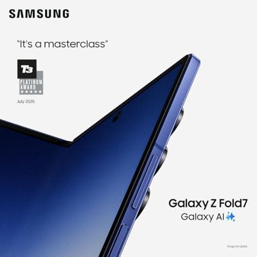 Samsung Galaxy Z Fold7 AI Phone + Buds3 Pro, Thin and Light Foldable Design, Large Screen, 200MP Camera, 1TB Storage, 16GB Ram, Jet Black, 3 Year Extended Warranty (UK Version) — view 3