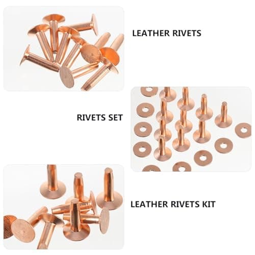 DIY Leather Rivets Kit 10 Sets Alloy Tubular Rivets for Luggage — view 6