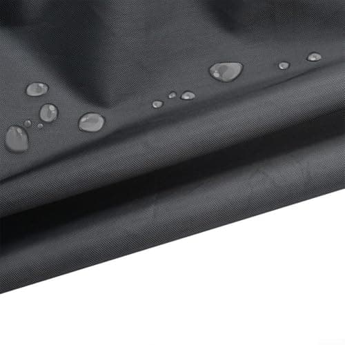 Oxford Ski Bag with Adjustable Straps for 170-185cm Skis, Water-Resistant Foldable Ski Pole Storage Case with Reinforced Handles, Black — view 5