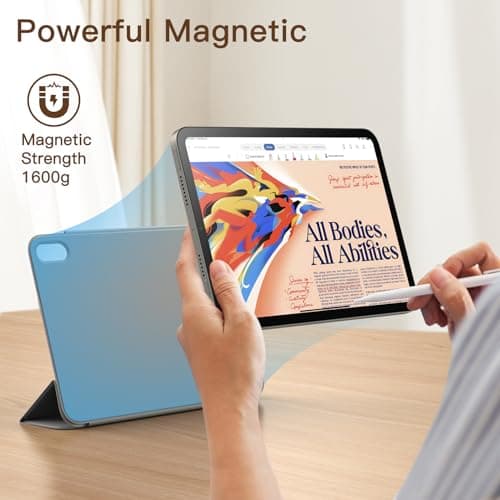 JETech Magnetic Case for iPad mini A17 Pro/6th Gen (2024/2021), Space Gray — view 3